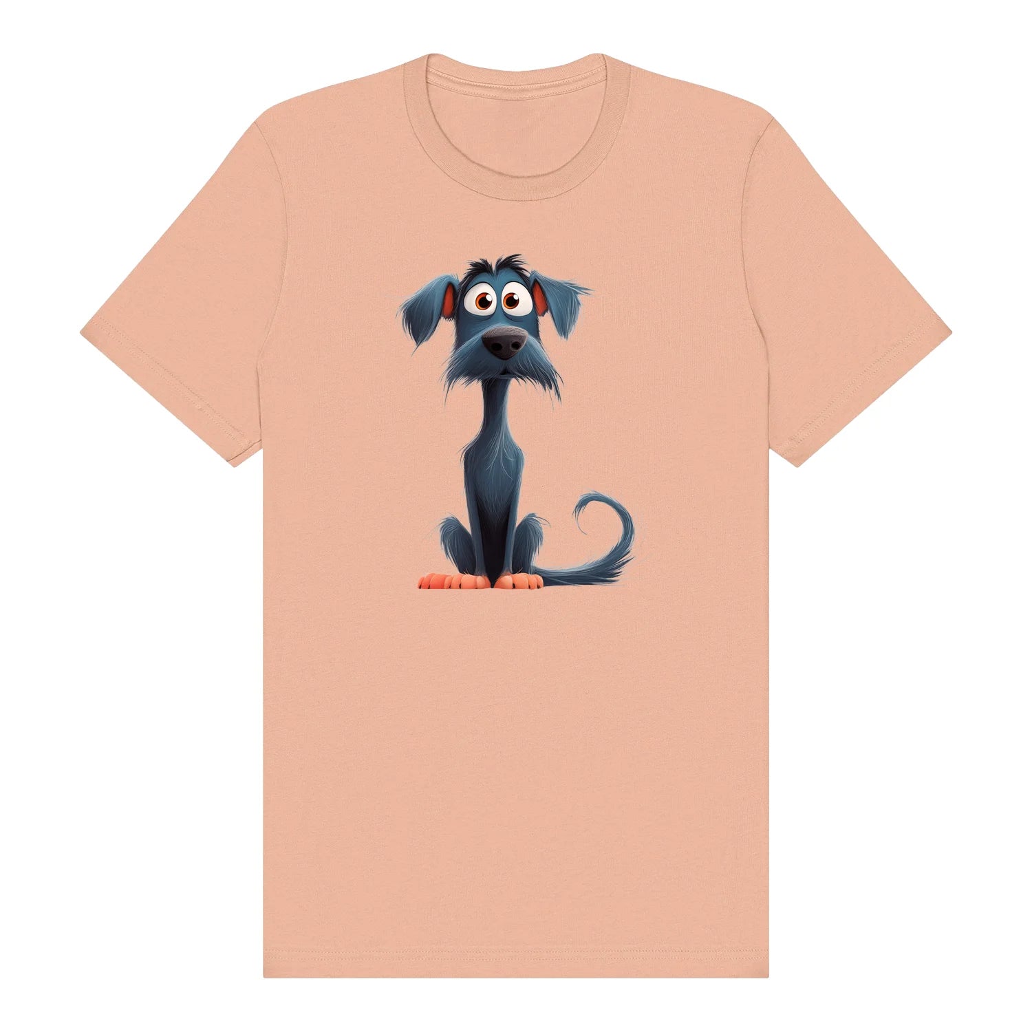 T-shirt Dog graphic 0051 - Peach