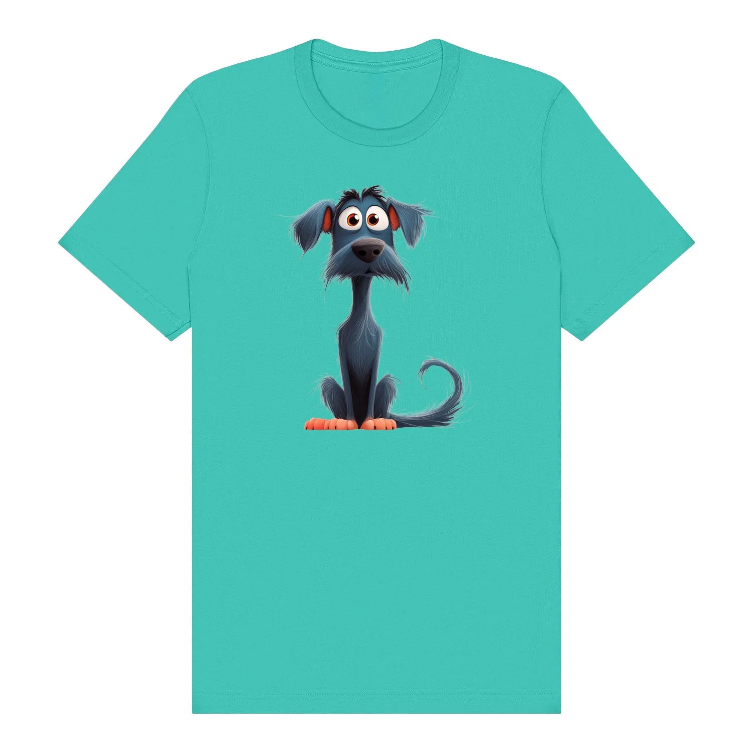 T-shirt Dog graphic 0051 - Teal