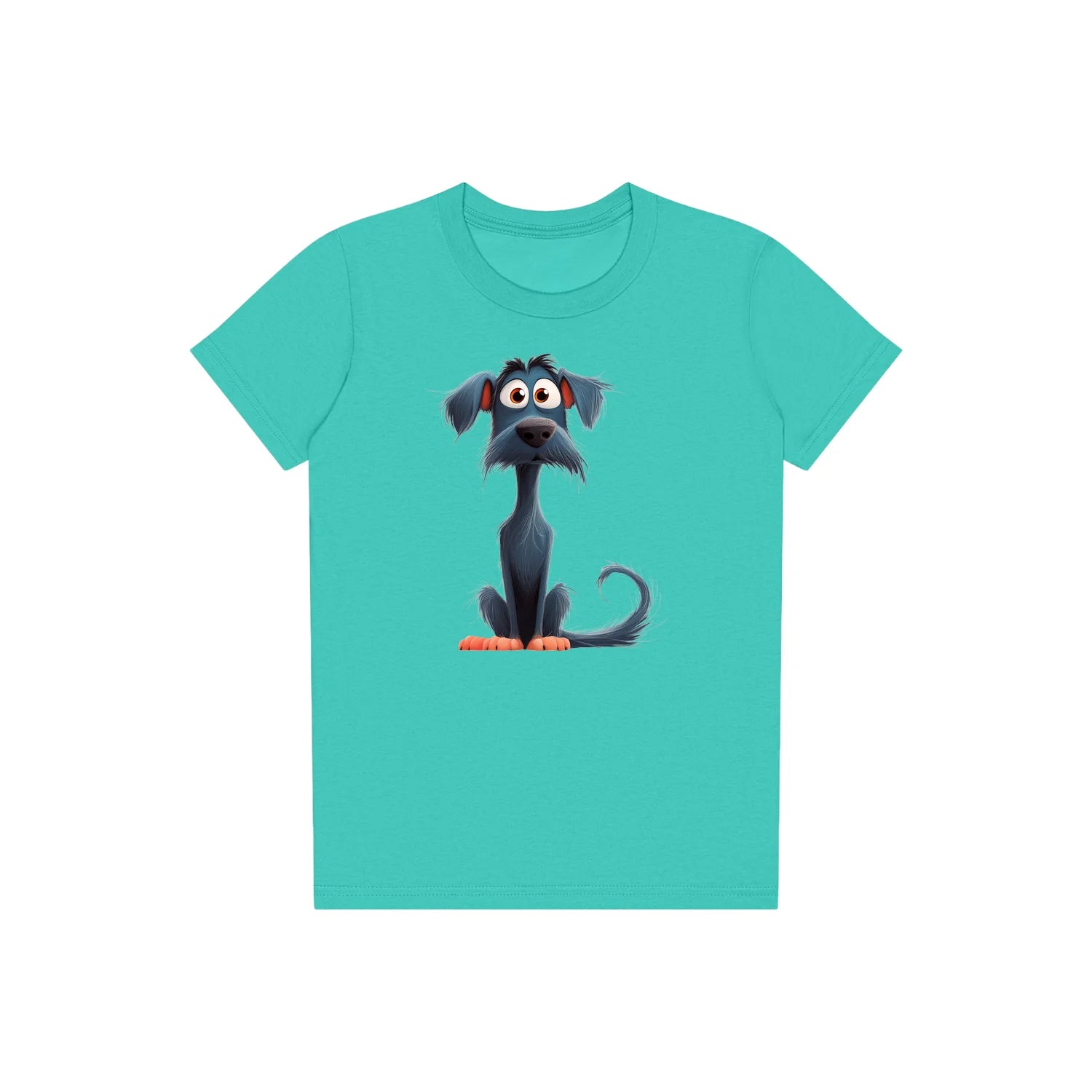 T-shirt Dog graphic 0051 - Teal