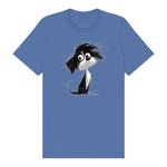 T-shirt Dog graphic 0052 - Columbia Blue