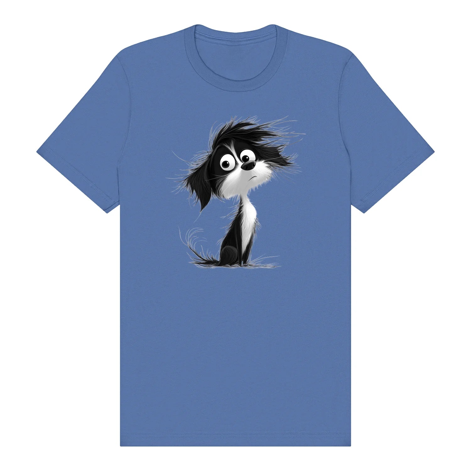 T-shirt Dog graphic 0052 - Columbia Blue