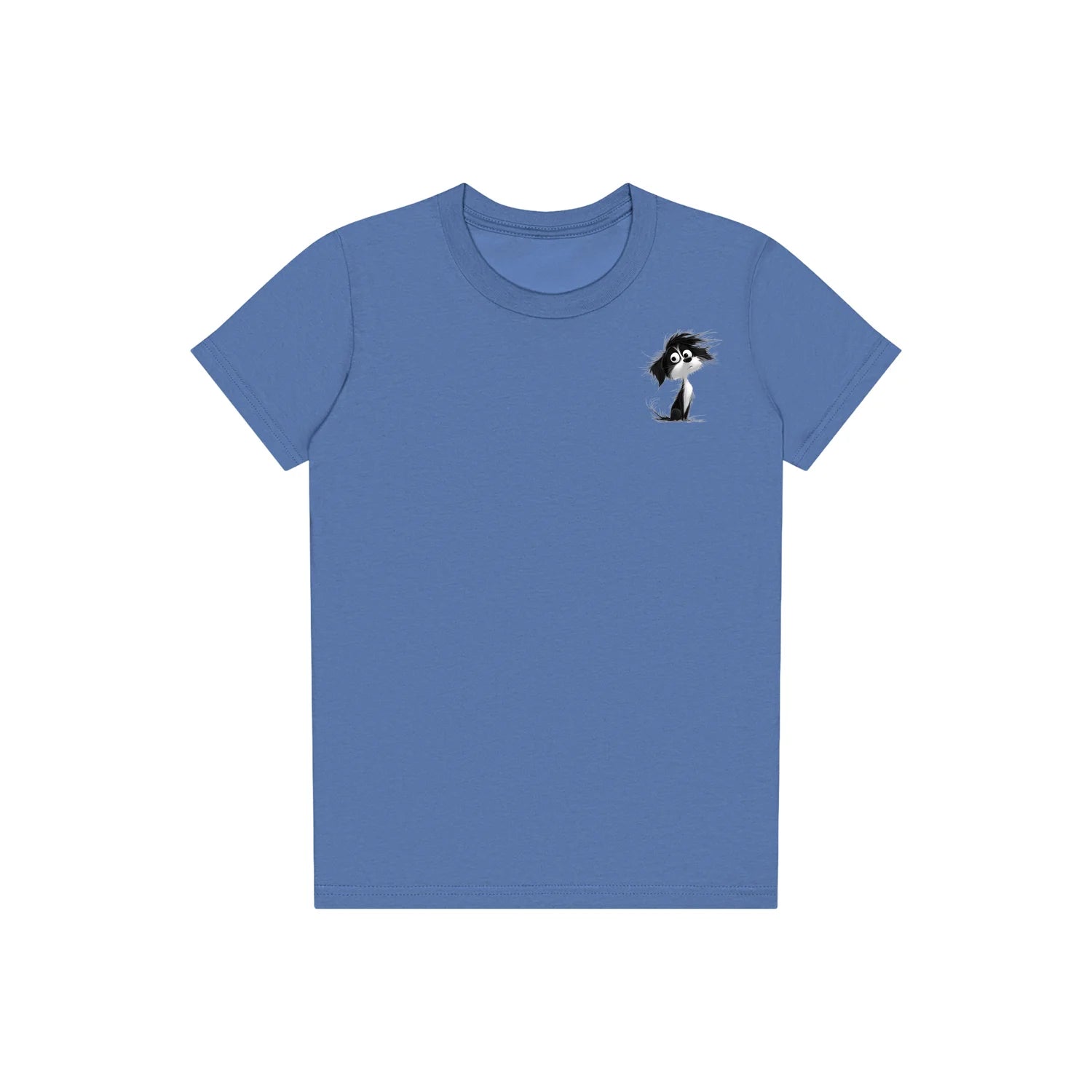 T-shirt Dog graphic 0052 - Columbia Blue