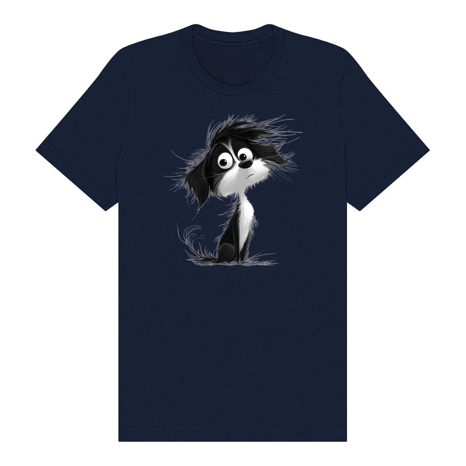 T-shirt Dog graphic 0052 - Navy