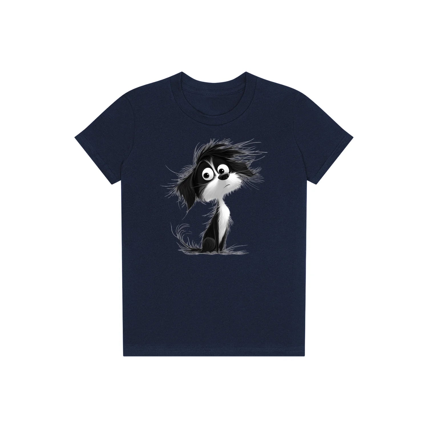T-shirt Dog graphic 0052 - Navy