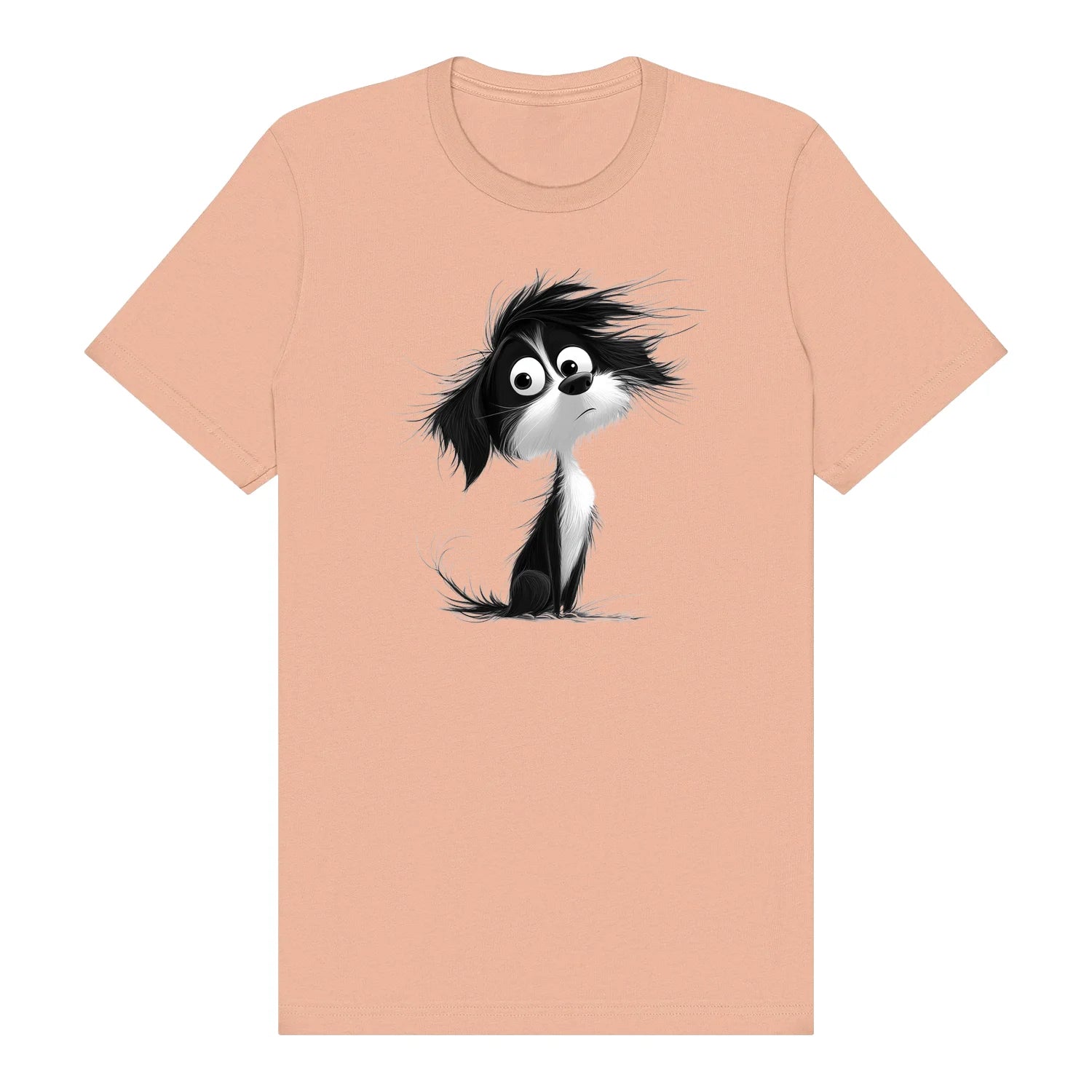 T-shirt Dog graphic 0052 - Peach