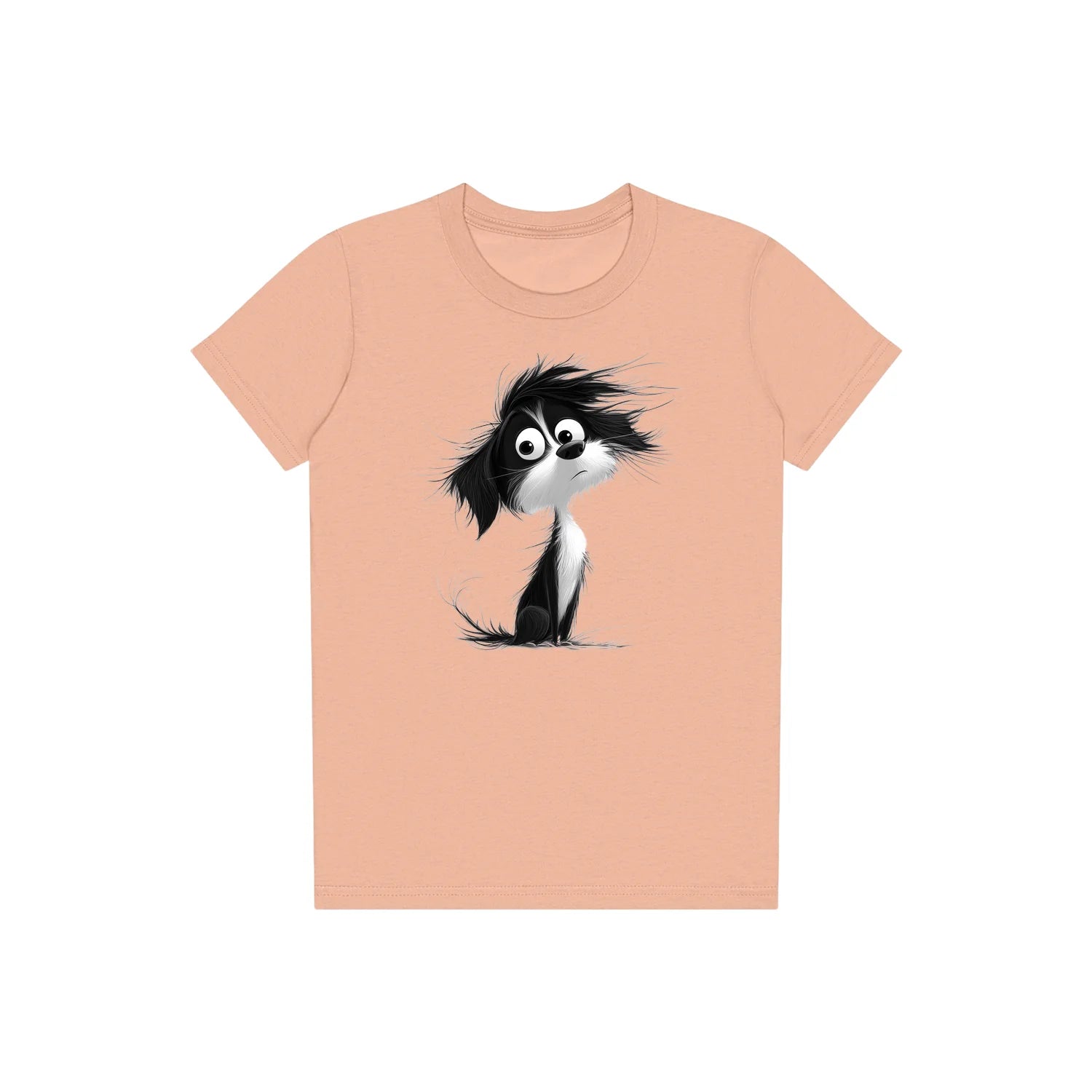 T-shirt Dog graphic 0052 - Peach