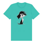 T-shirt Dog graphic 0052 - Teal