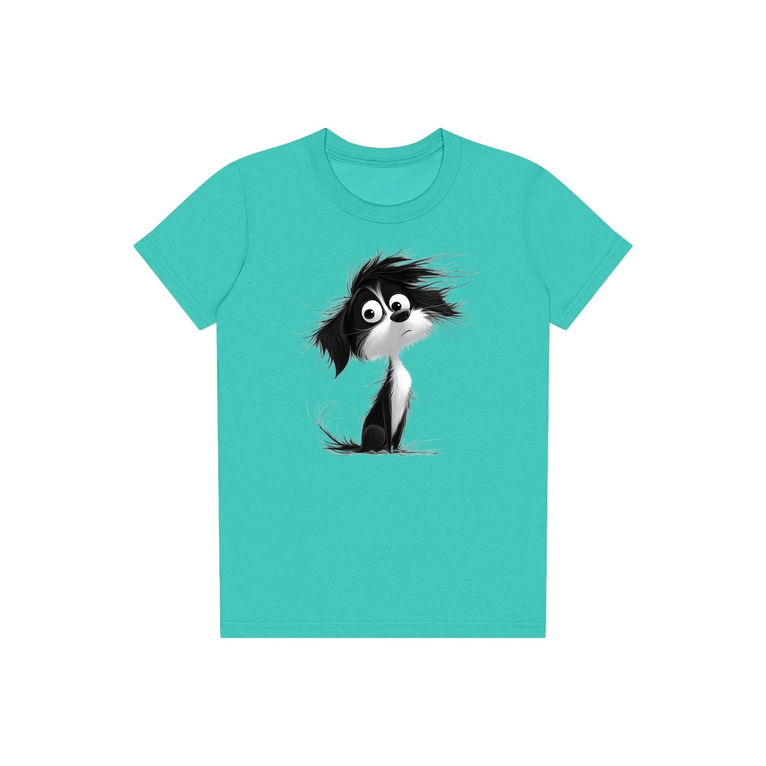 T-shirt Dog graphic 0052 - Teal
