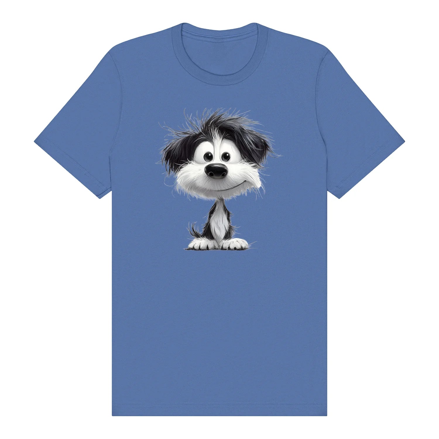 T-shirt Dog graphic 0053 - Columbia Blue