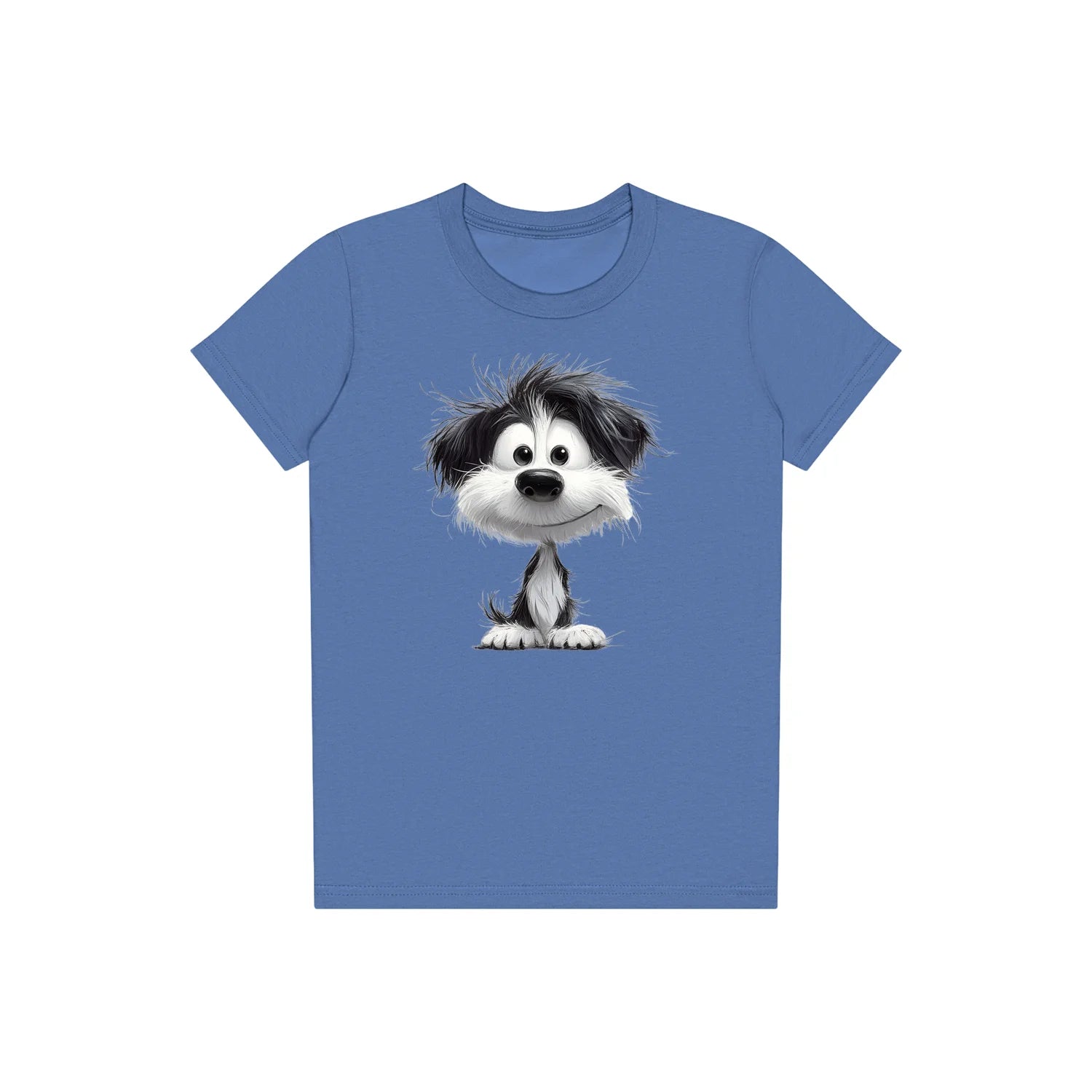 T-shirt Dog graphic 0053 - Columbia Blue