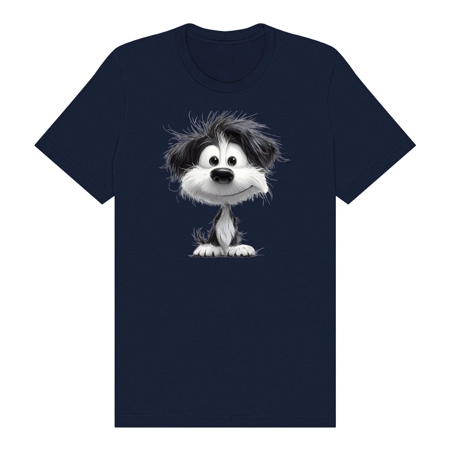 T-shirt Dog graphic 0053 - Navy