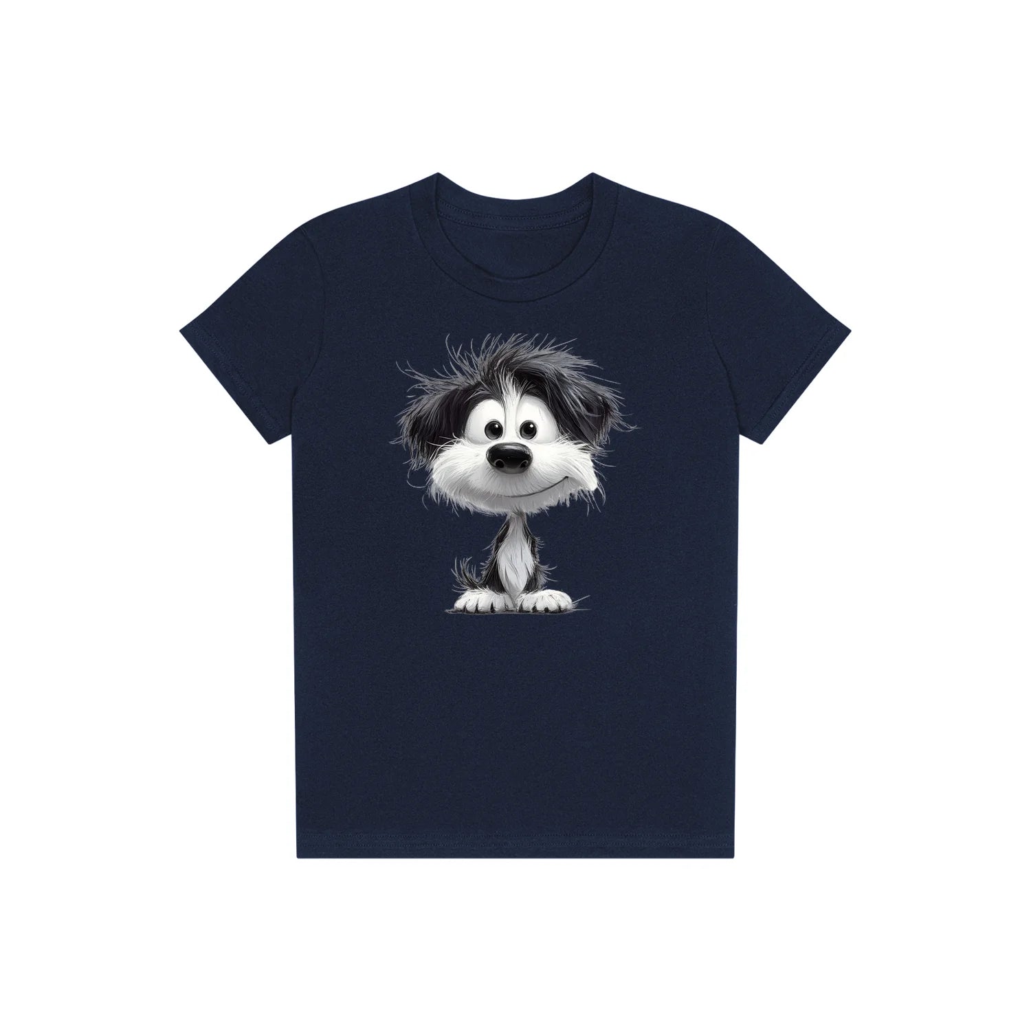 T-shirt Dog graphic 0053 - Navy