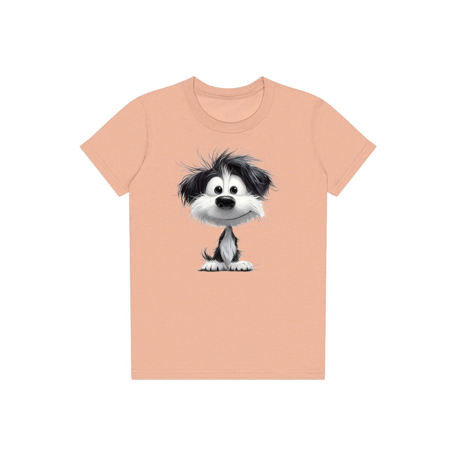 T-shirt Dog graphic 0053 - Peach