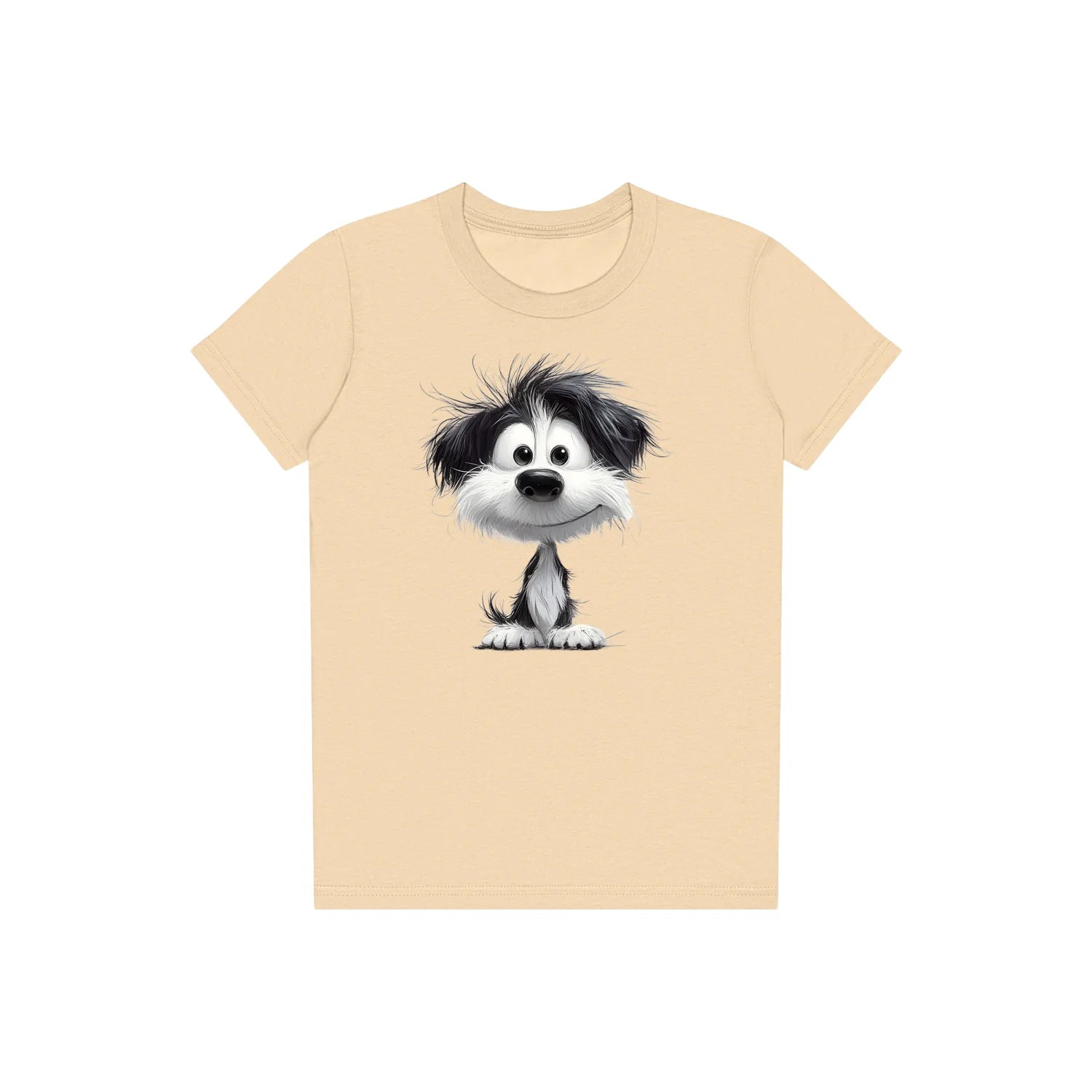 T-shirt Dog graphic 0053 - Soft Cream