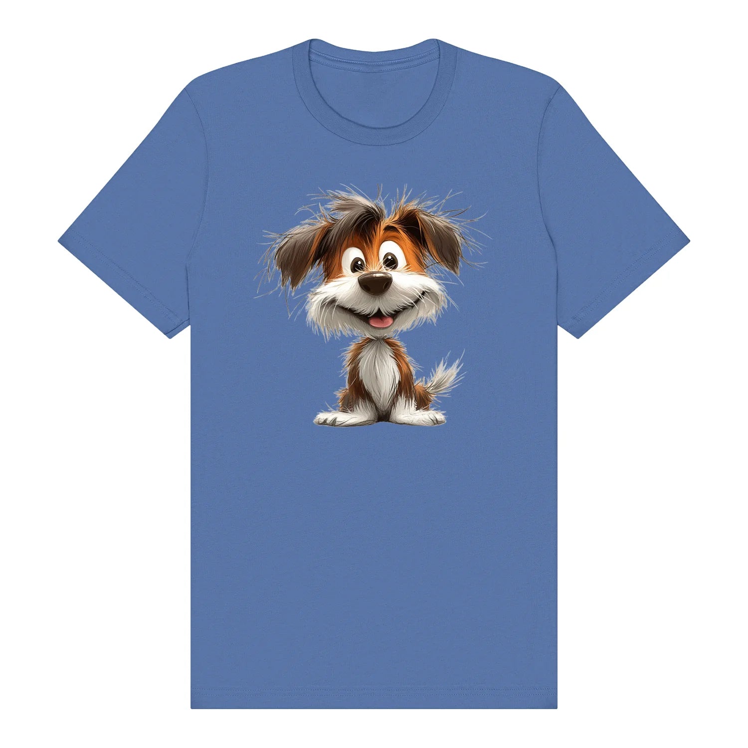 T-shirt Dog graphic 0054 - Columbia Blue