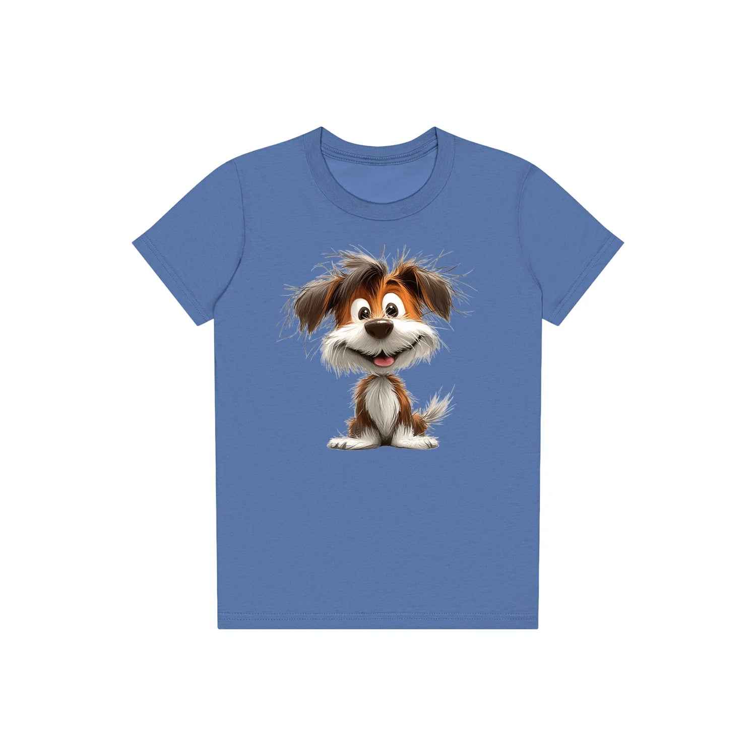 T-shirt Dog graphic 0054 - Columbia Blue