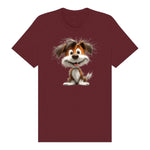 T-shirt Dog graphic 0054 - Maroon