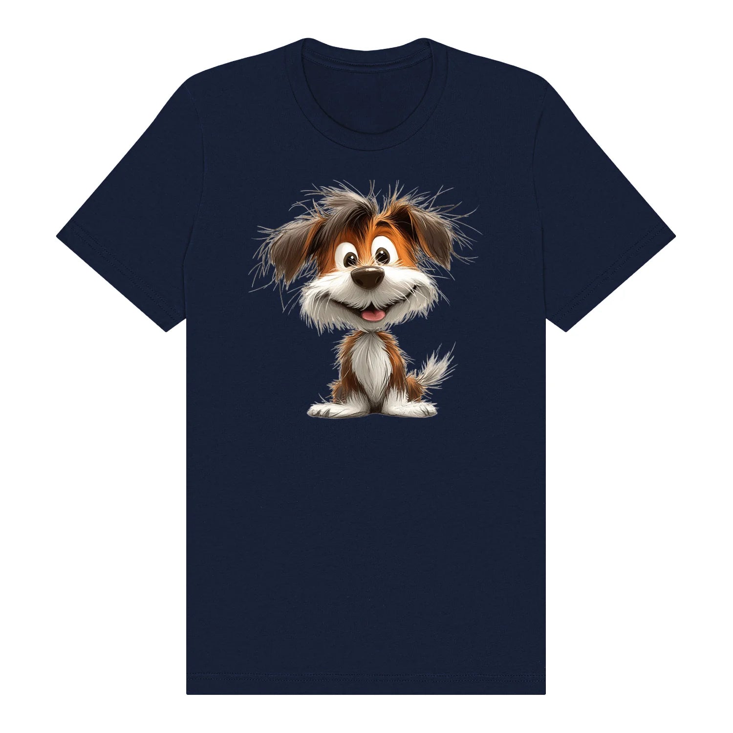 T-shirt Dog graphic 0054 - Navy