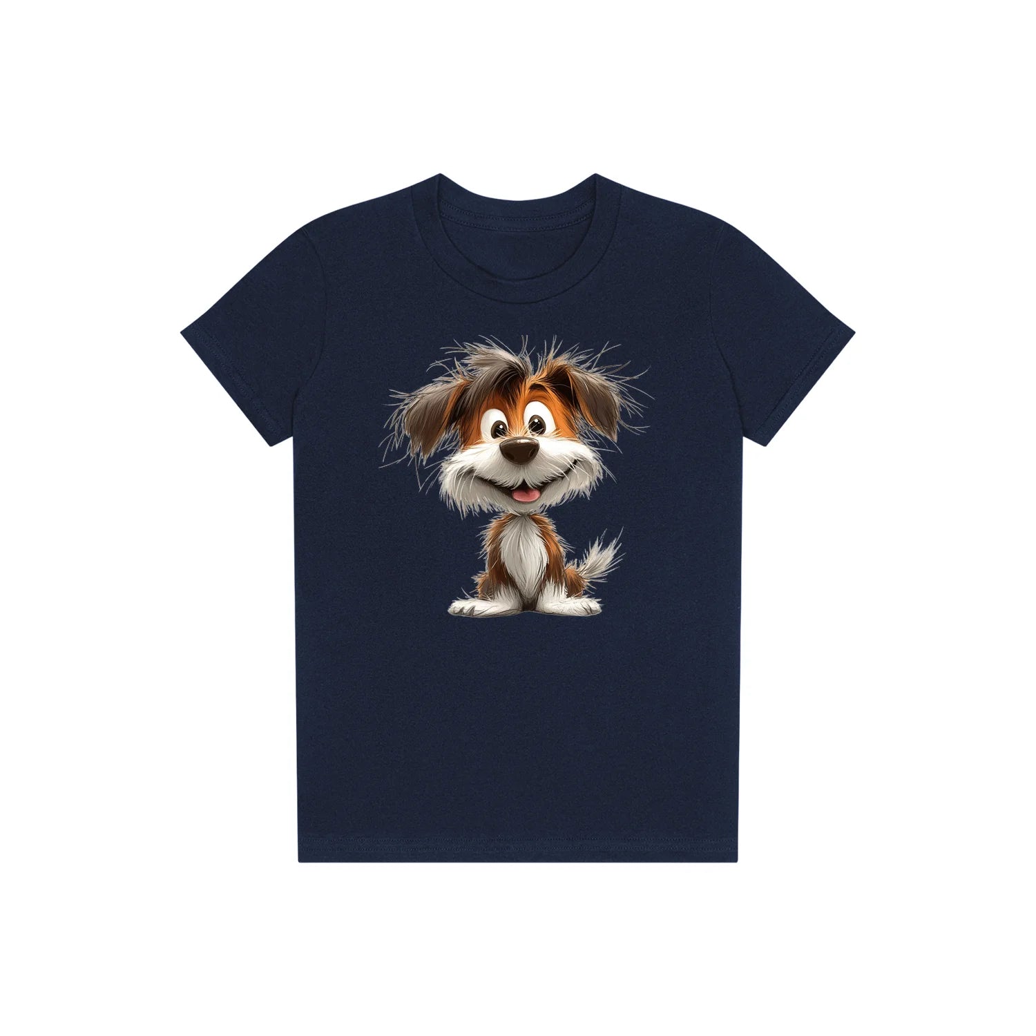 T-shirt Dog graphic 0054 - Navy
