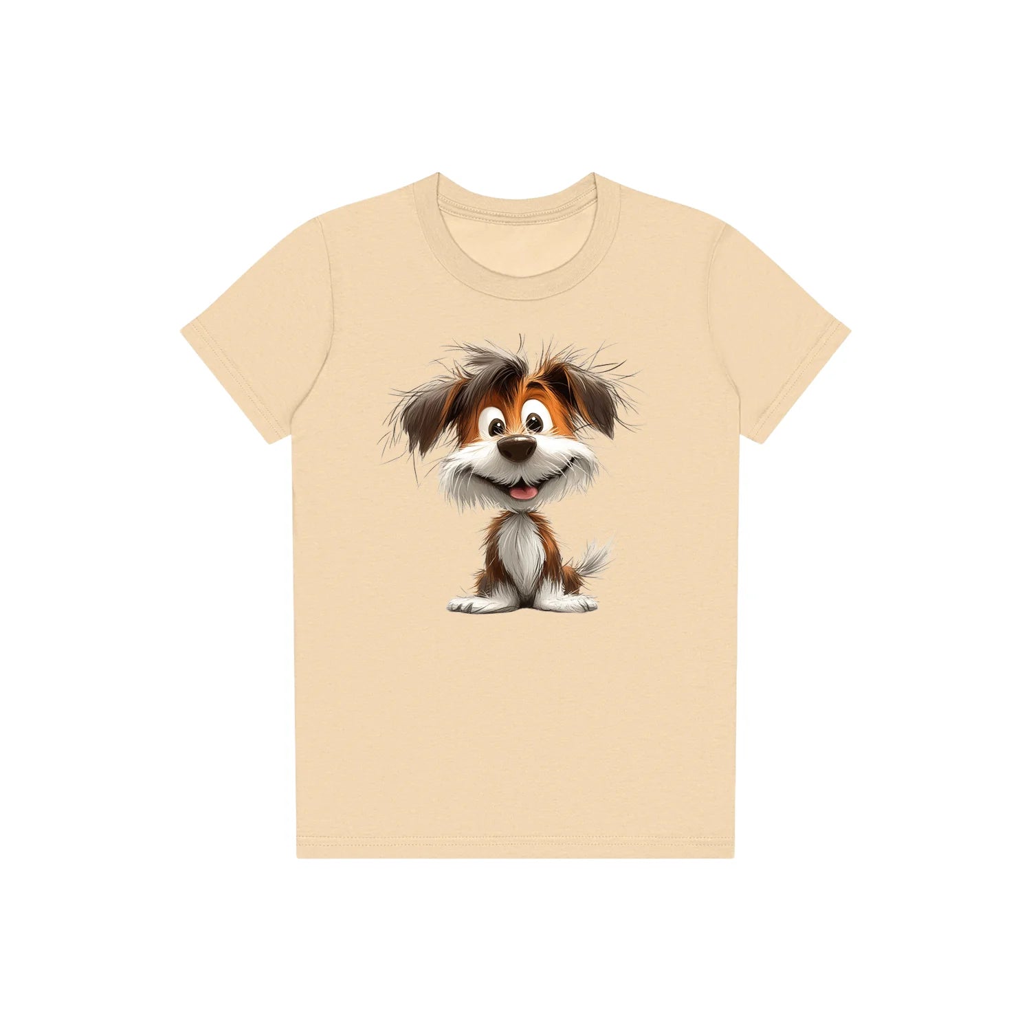 T-shirt Dog graphic 0054 - Soft Cream