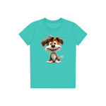 T-shirt Dog graphic 0054 - Teal