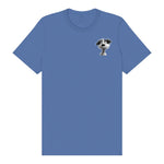 T-shirt Dog graphic 0055 - Columbia Blue
