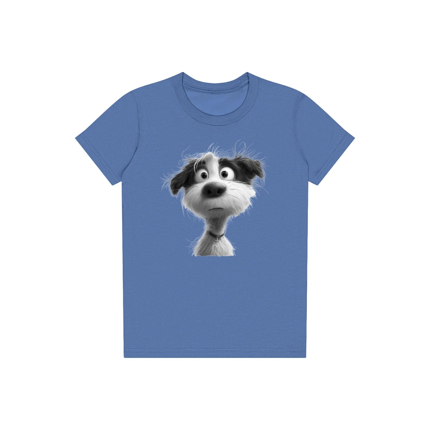 T-shirt Dog graphic 0055 - Columbia Blue