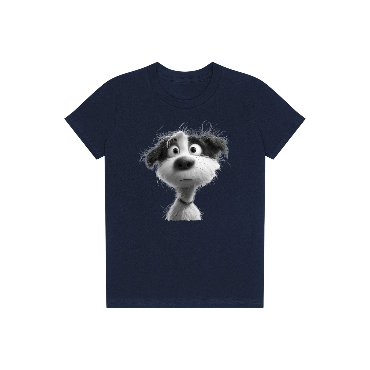 T-shirt Dog graphic 0055 - Navy