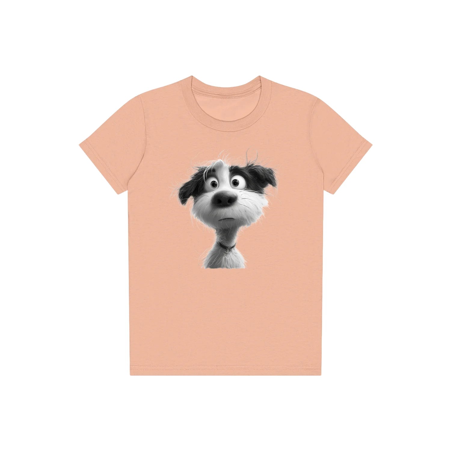 T-shirt Dog graphic 0055 - Peach