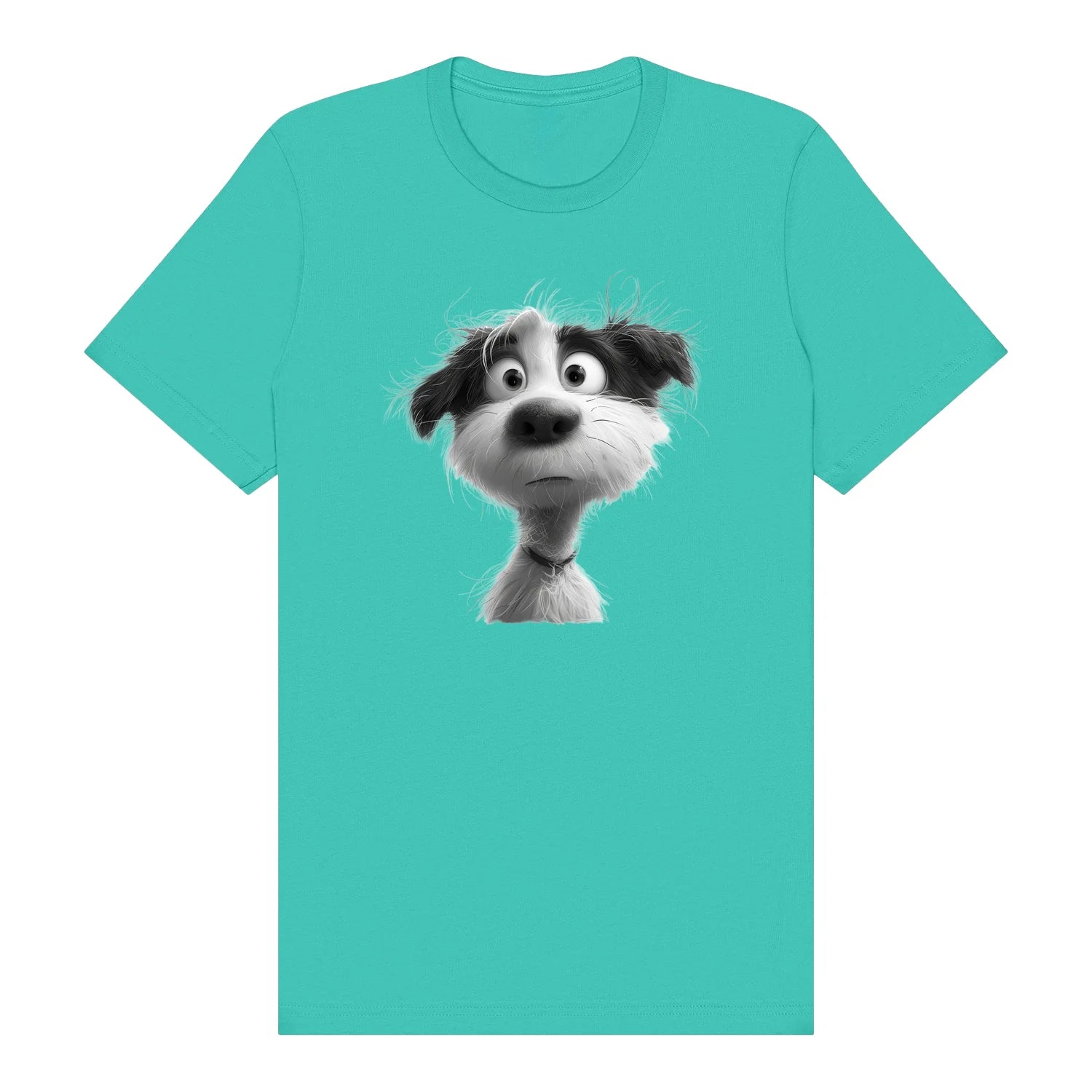 T-shirt Dog graphic 0055 - Teal