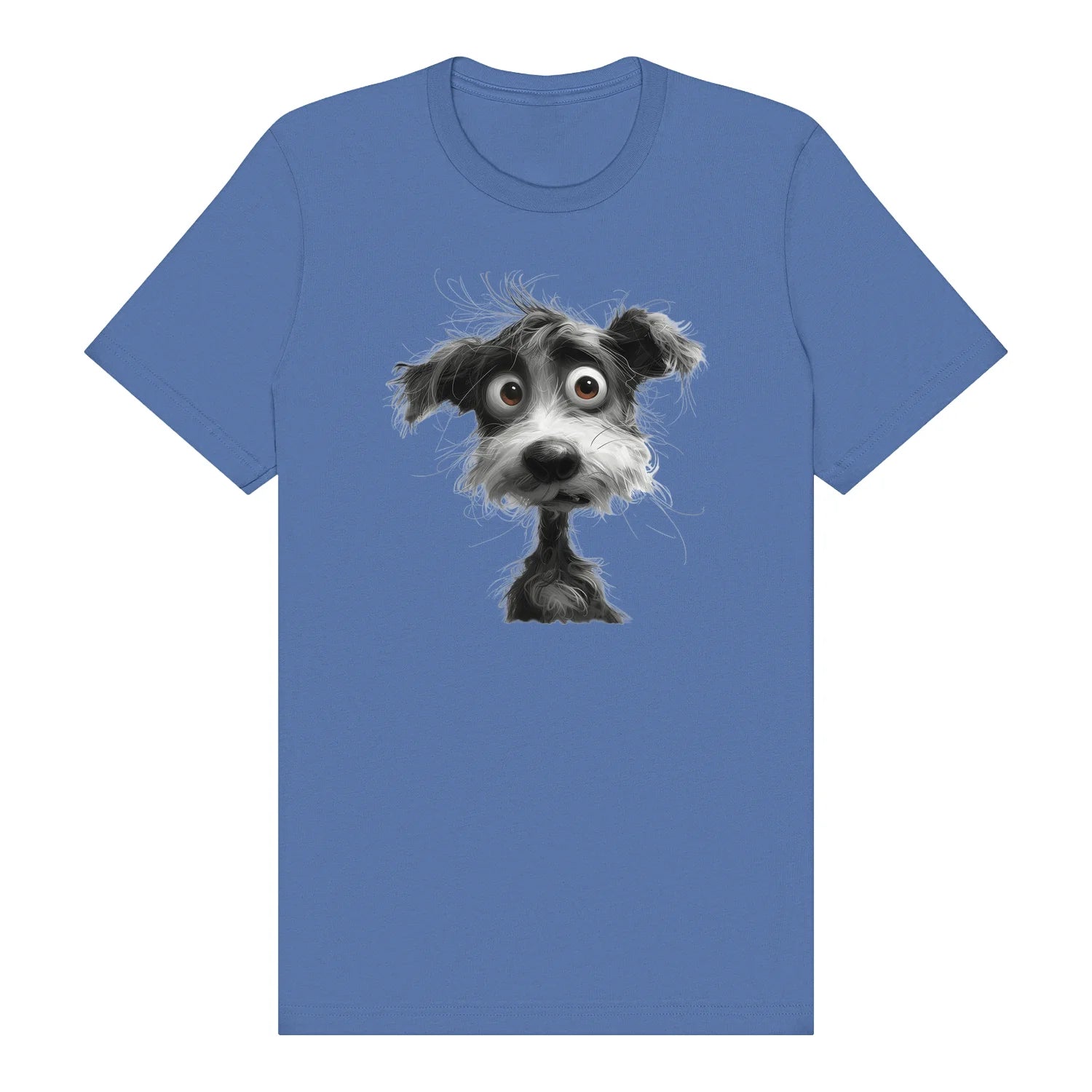 T-shirt Dog graphic 0056 - Columbia Blue