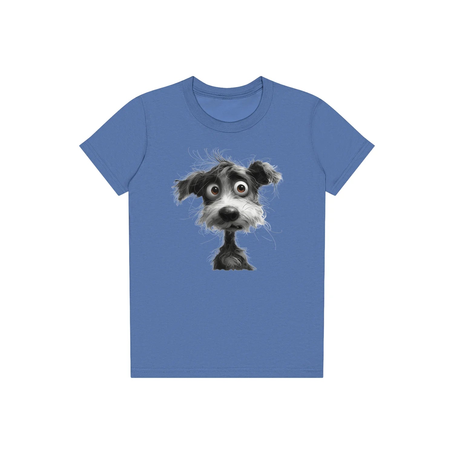 T-shirt Dog graphic 0056 - Columbia Blue