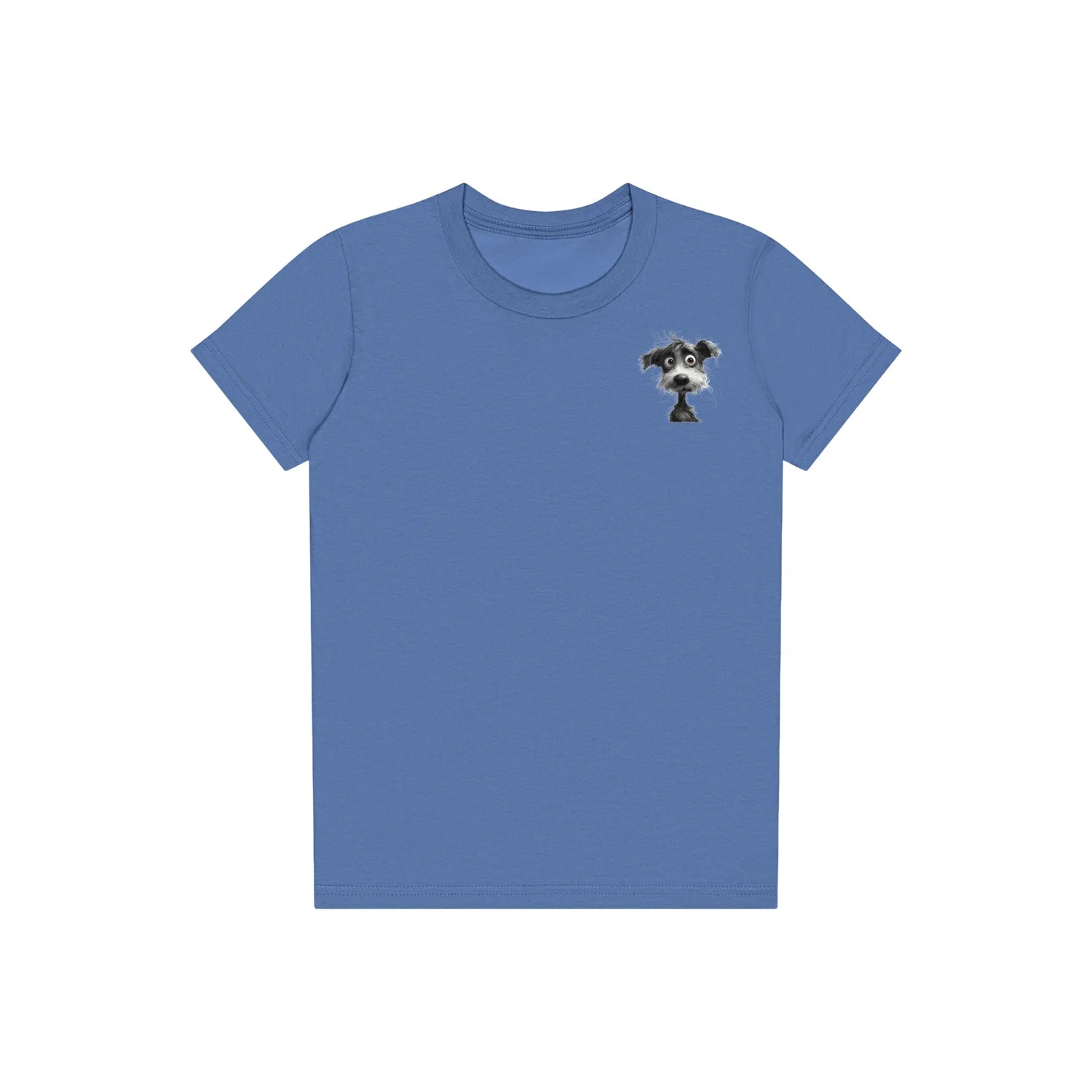 T-shirt Dog graphic 0056 - Columbia Blue