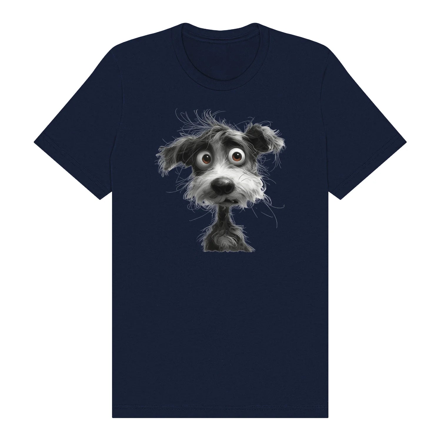T-shirt Dog graphic 0056 - Navy