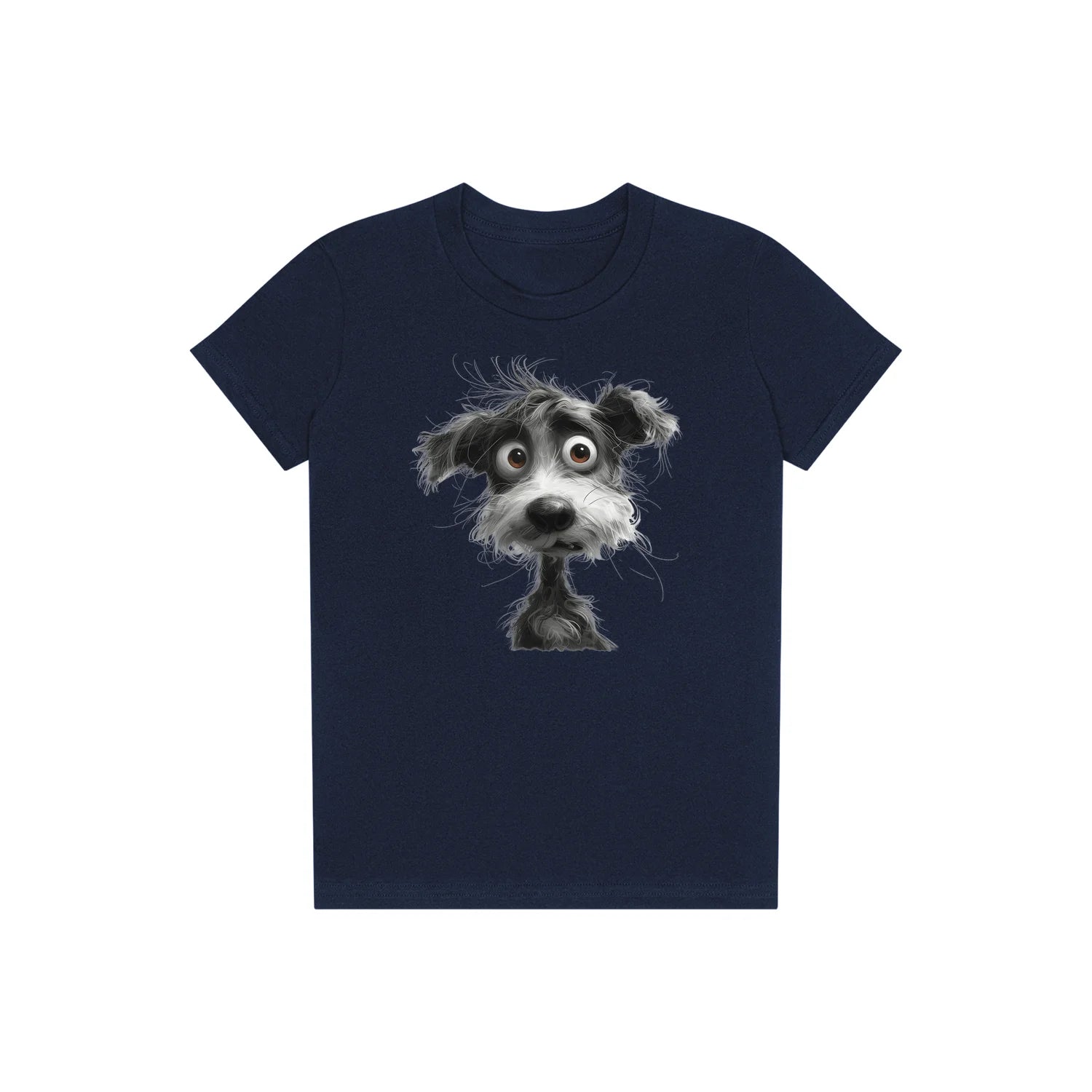 T-shirt Dog graphic 0056 - Navy