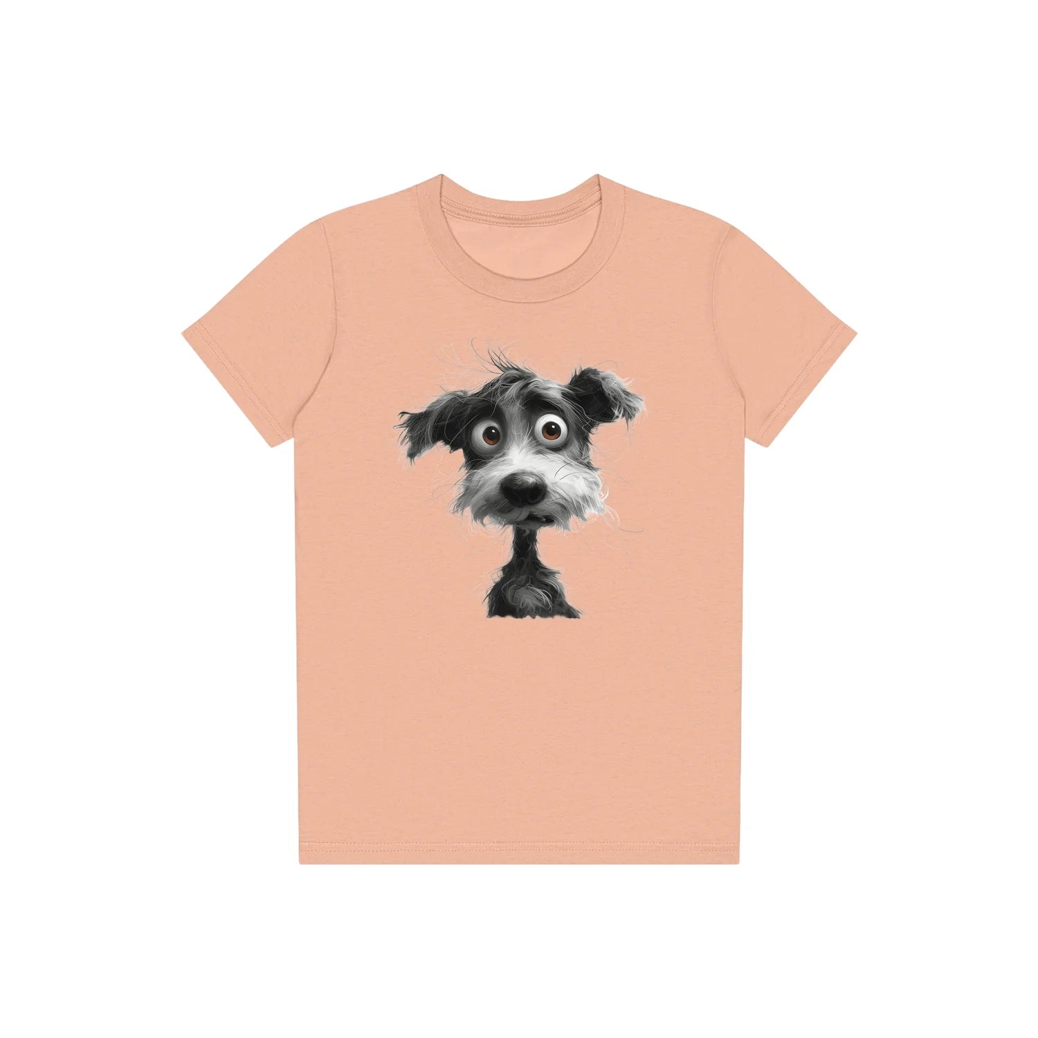 T-shirt Dog graphic 0056 - Peach