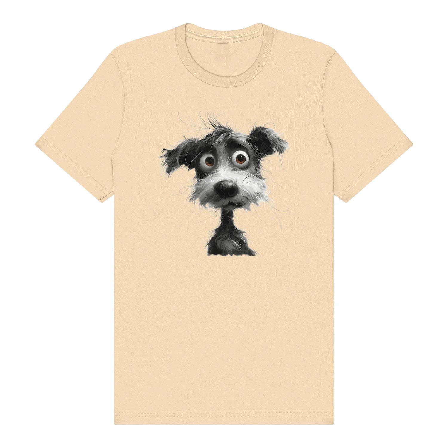 T-shirt Dog graphic 0056 - Soft Cream