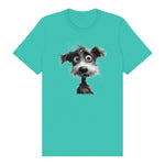 T-shirt Dog graphic 0056 - Teal