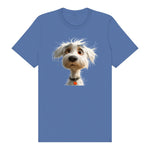 T-shirt Dog graphic 0057 - Columbia Blue