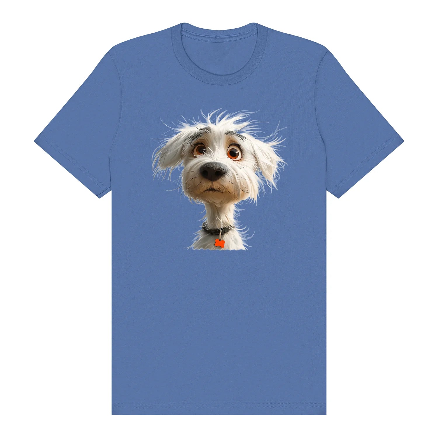T-shirt Dog graphic 0057 - Columbia Blue