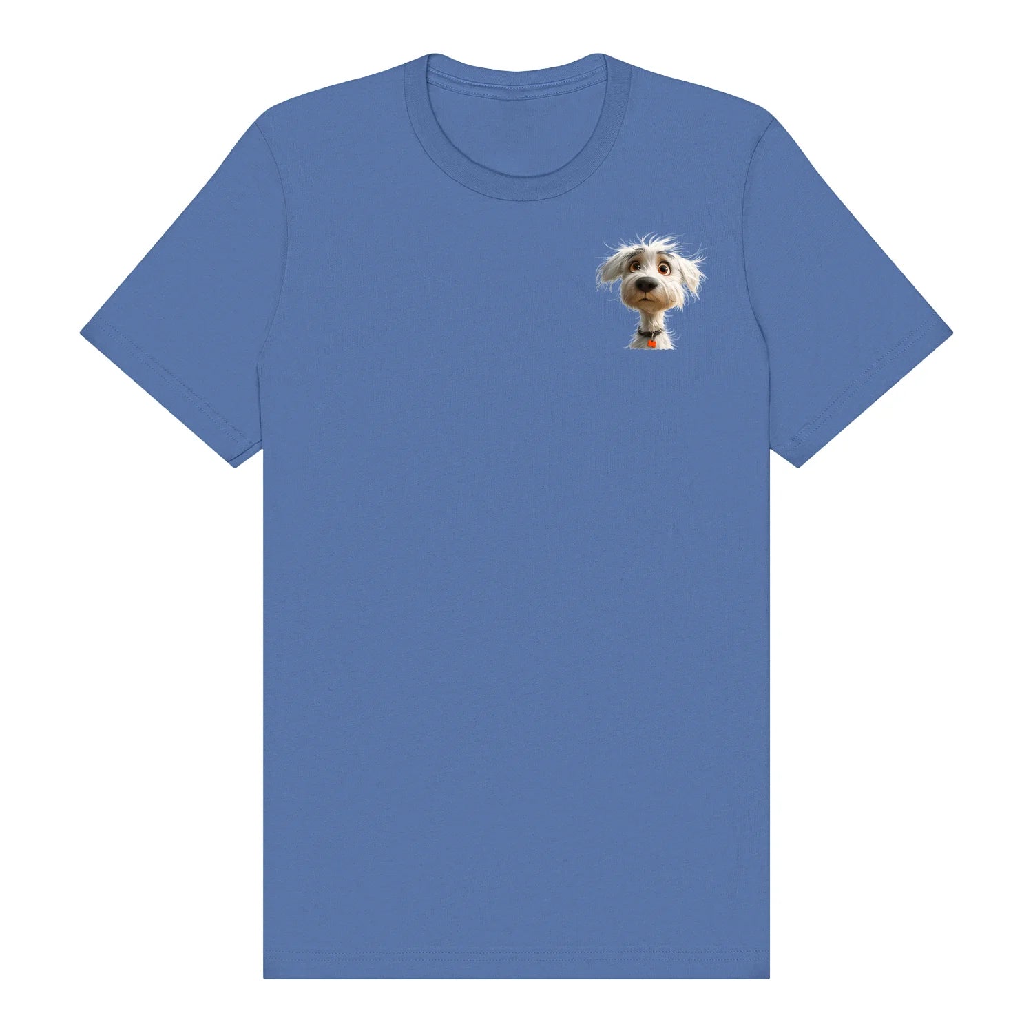 T-shirt Dog graphic 0057 - Columbia Blue