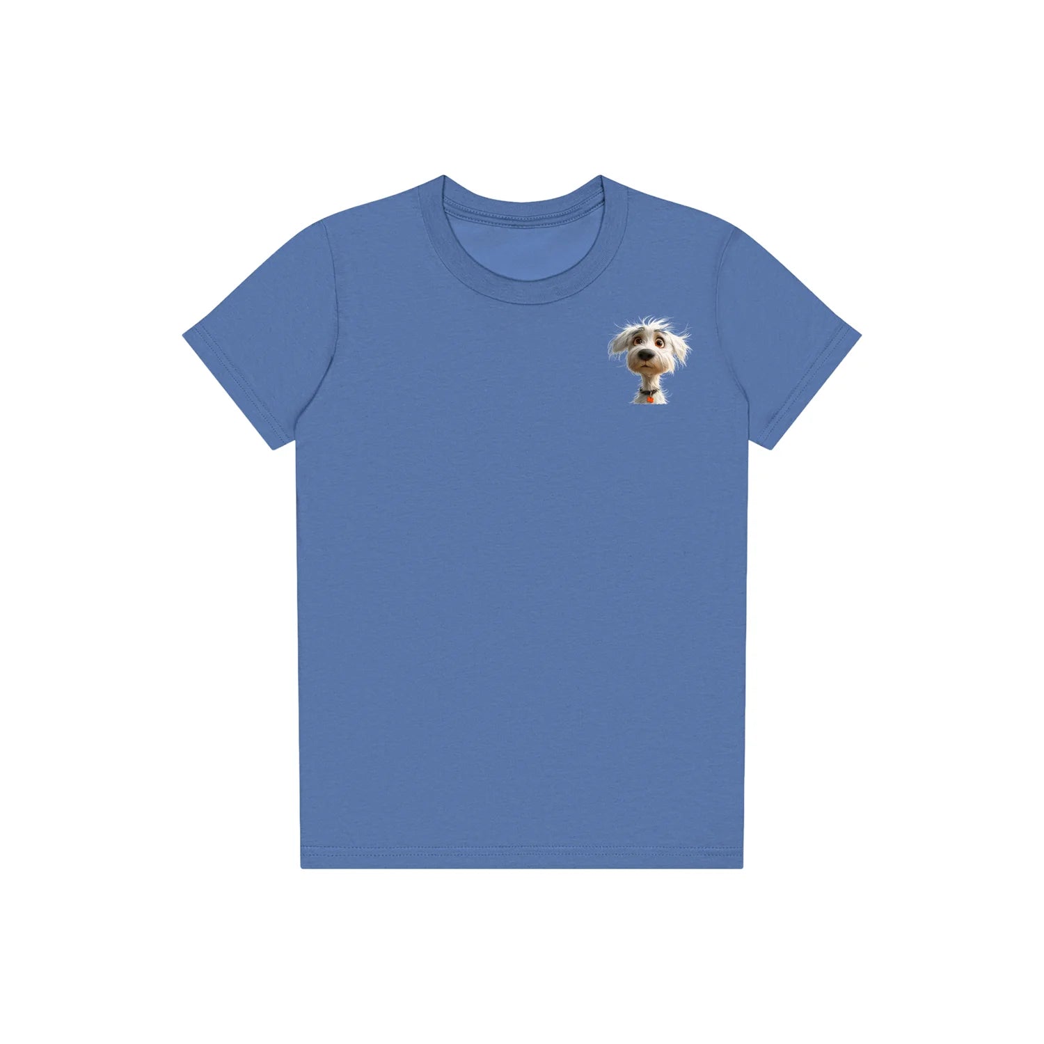 T-shirt Dog graphic 0057 - Columbia Blue
