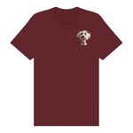 T-shirt Dog graphic 0057 - Maroon
