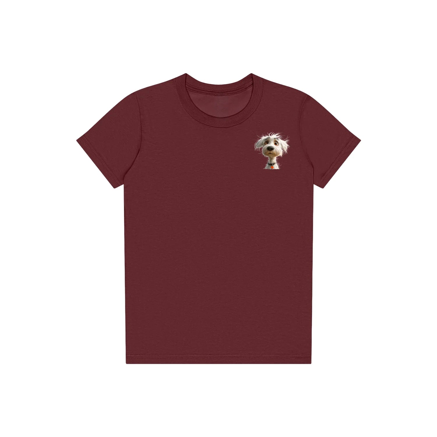 T-shirt Dog graphic 0057 - Maroon