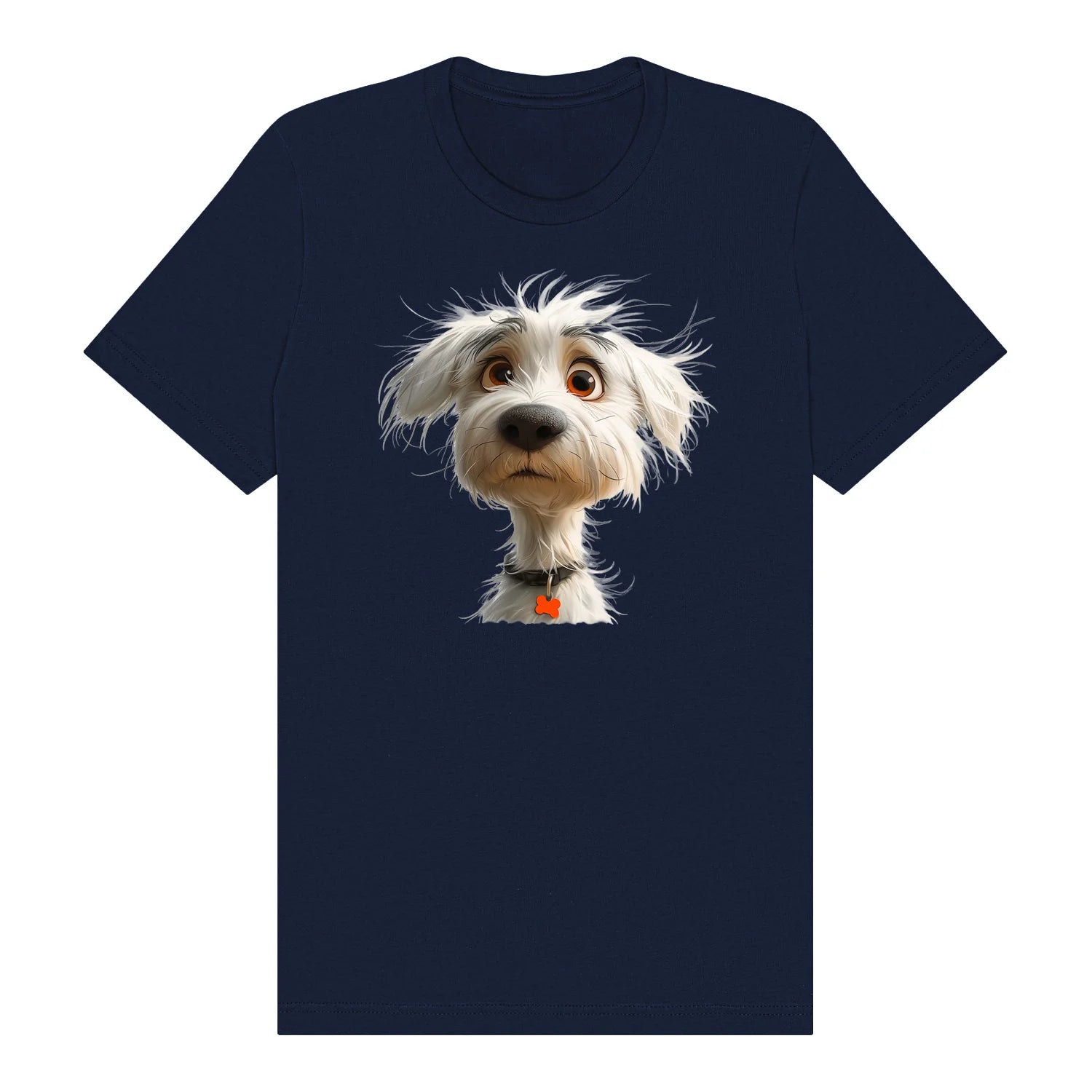 T-shirt Dog graphic 0057 - Navy