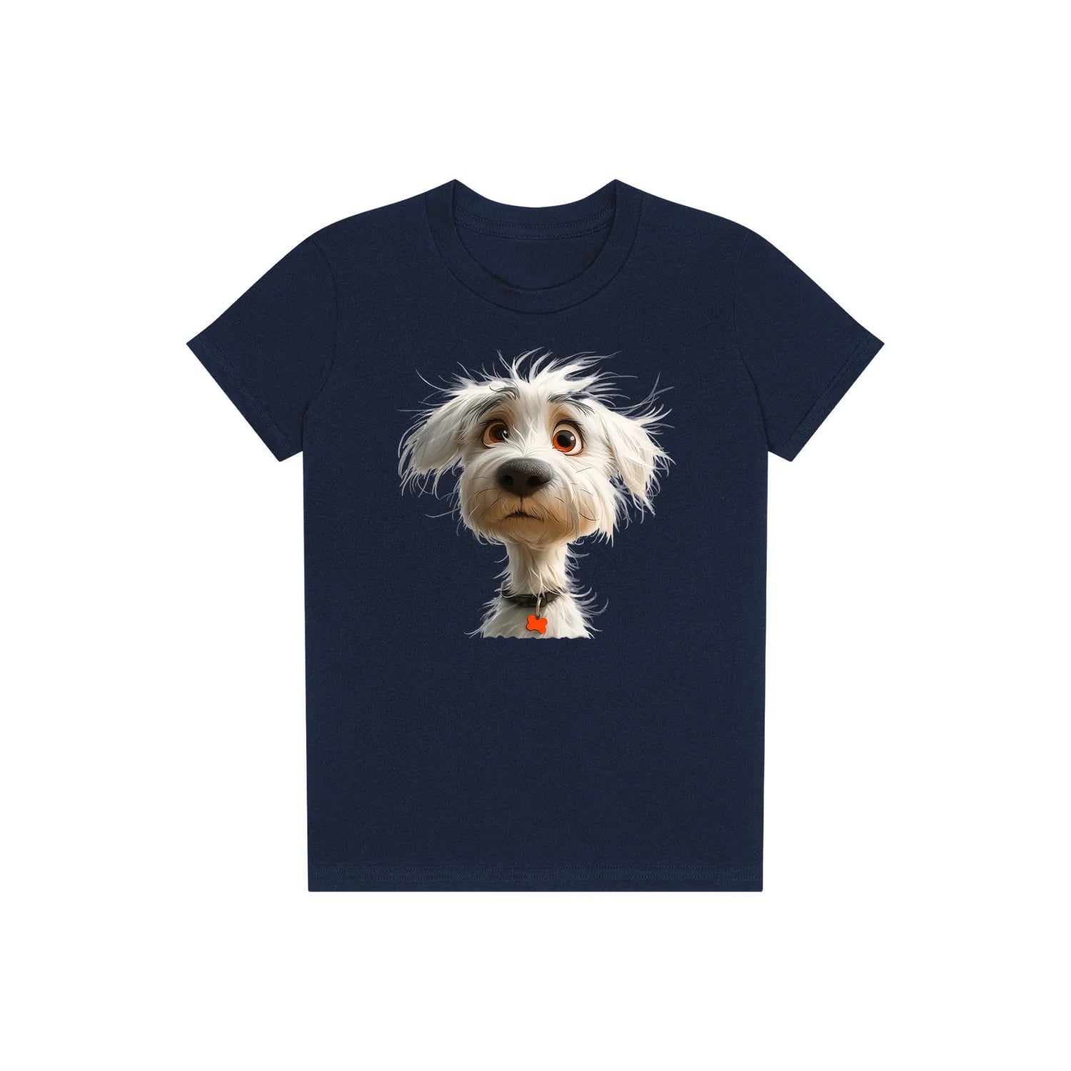 T-shirt Dog graphic 0057 - Navy