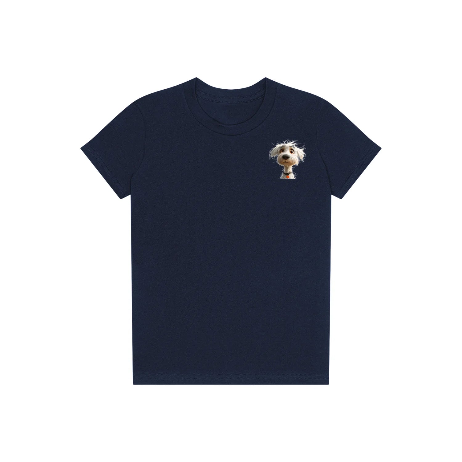 T-shirt Dog graphic 0057 - Navy