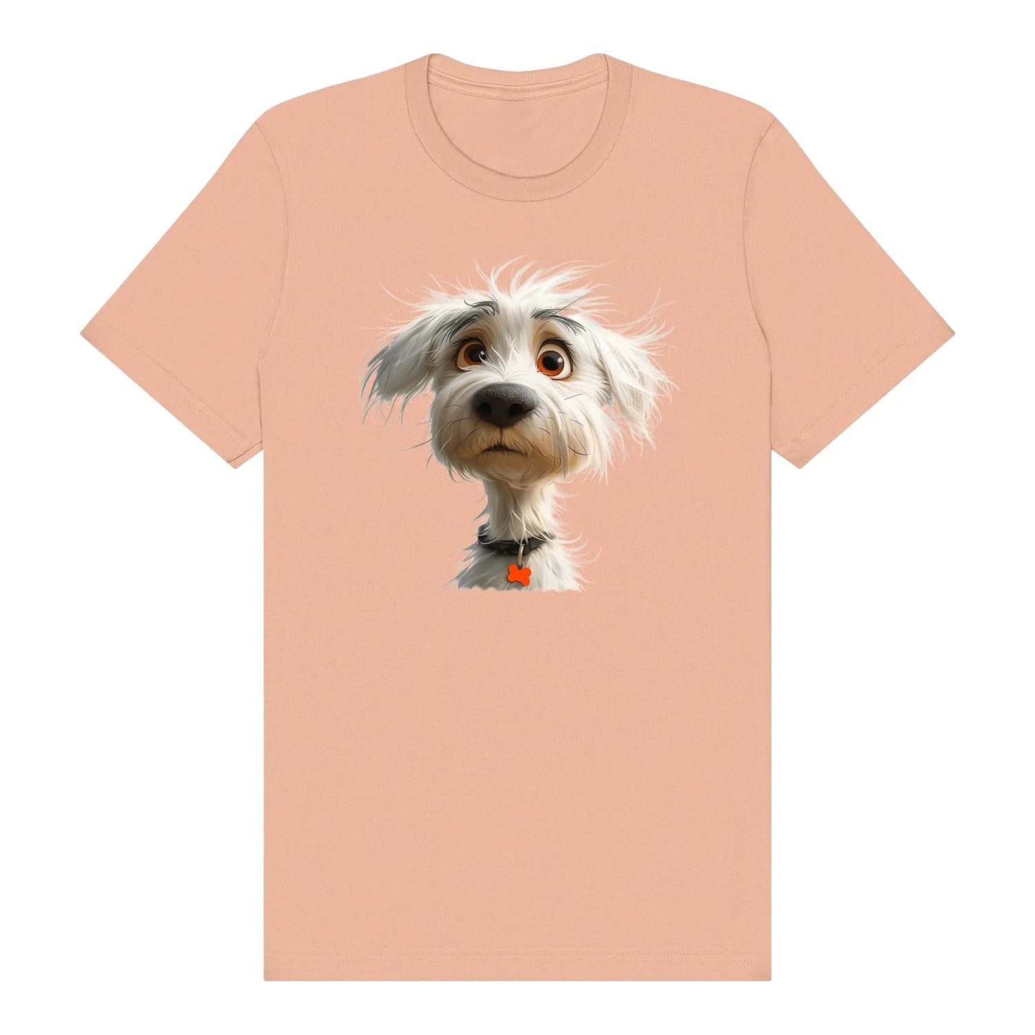 T-shirt Dog graphic 0057 - Peach
