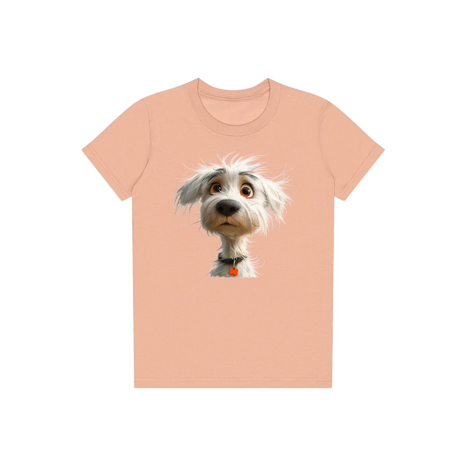 T-shirt Dog graphic 0057 - Peach