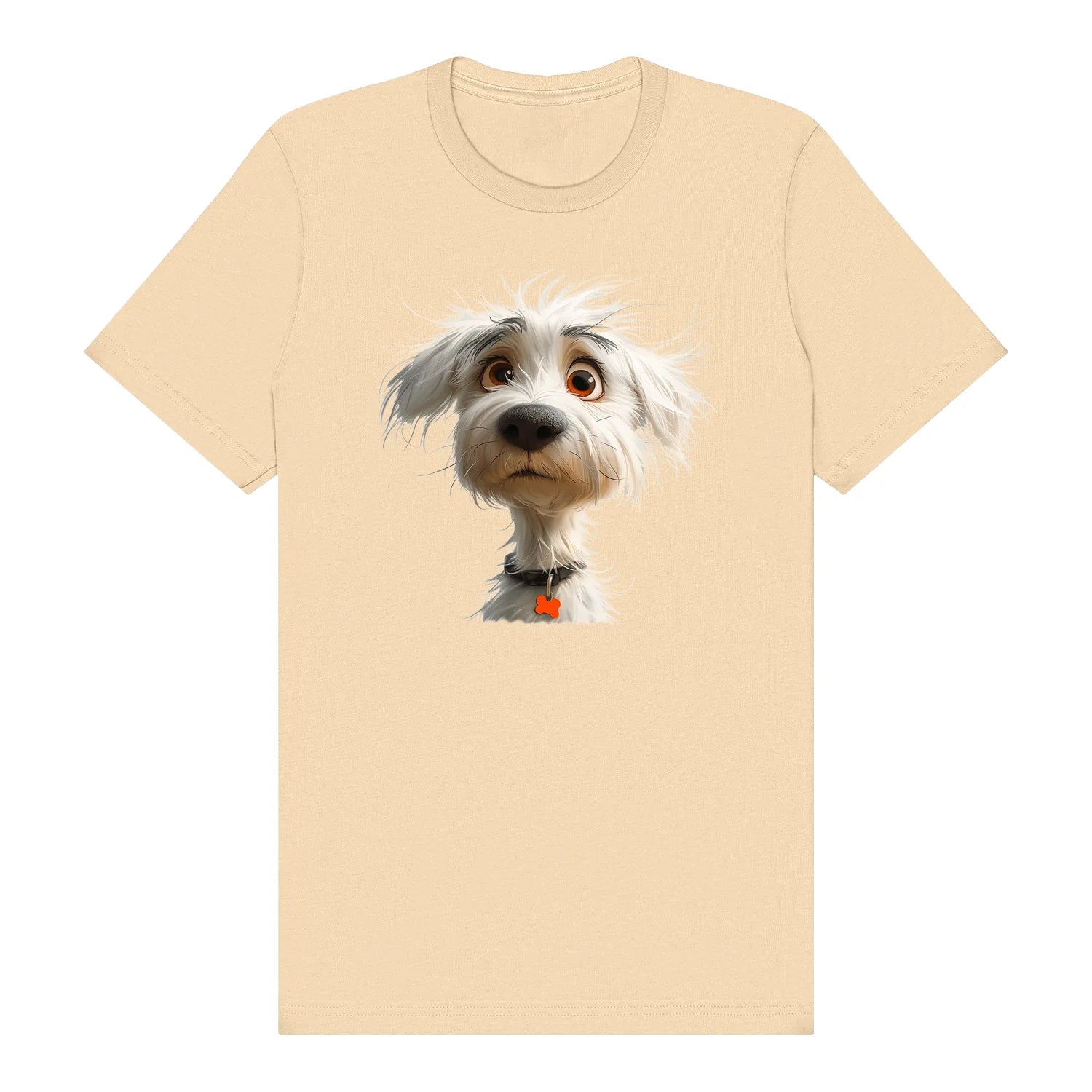 T-shirt Dog graphic 0057 - Soft Cream